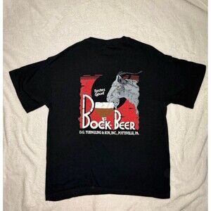 Yuengling Bock Beer Shirt Mens Large Goat Graphic Tastes Good Pottsville PA